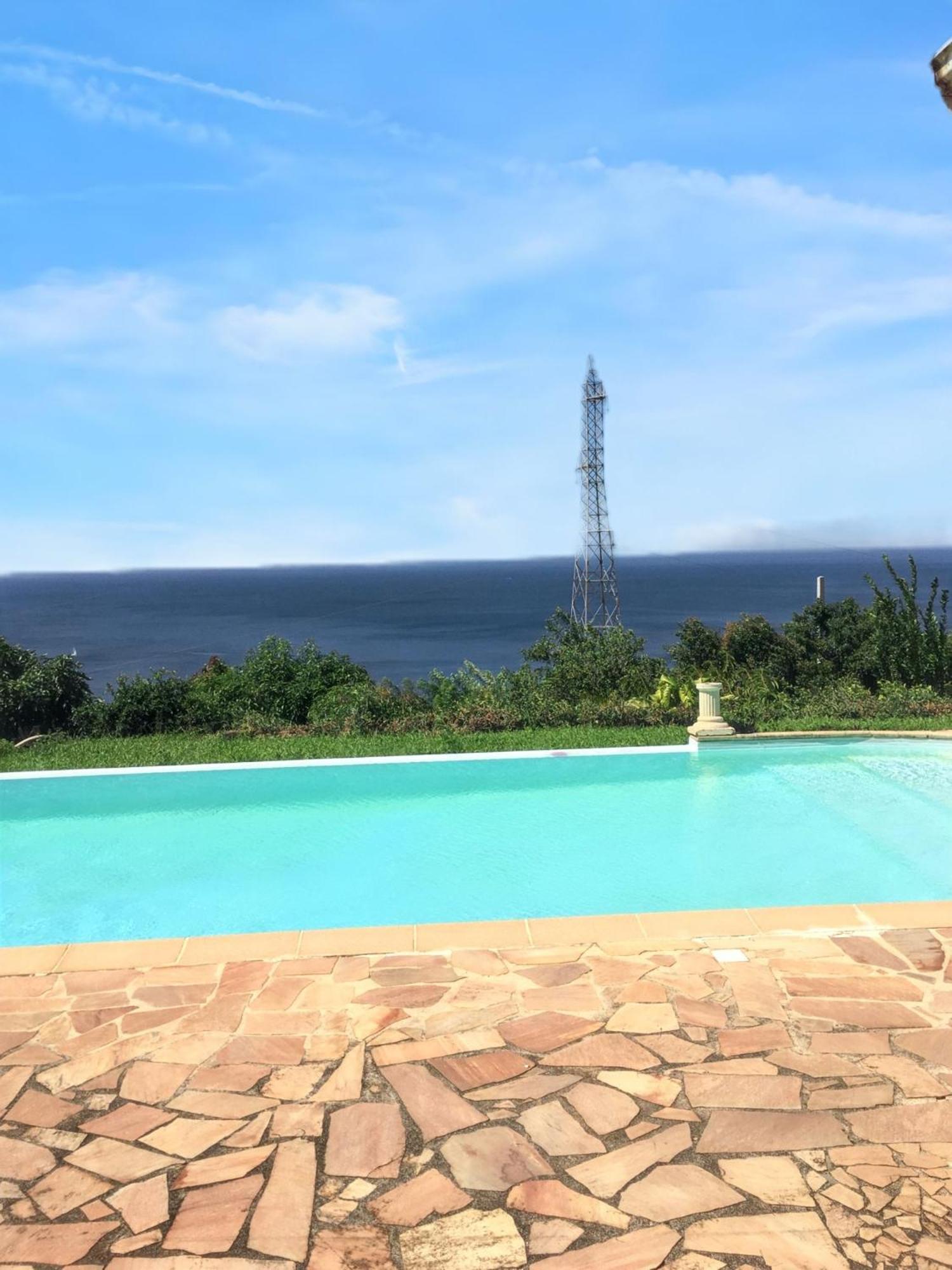 לה קברה Villa Enchantee Avec Vue Sur Mer Et Piscine Au Carbet מראה חיצוני תמונה